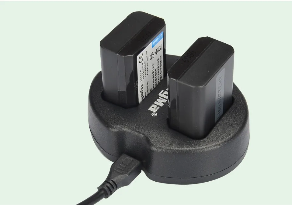 KingMa NP FW50 батареи+ USB двойное зарядное устройство с двумя портами зарядное устройство для sony Alpha A33 NEX-7/C3/5/6/F3 SLT-A55 NP-FW50 usb зарядное устройство