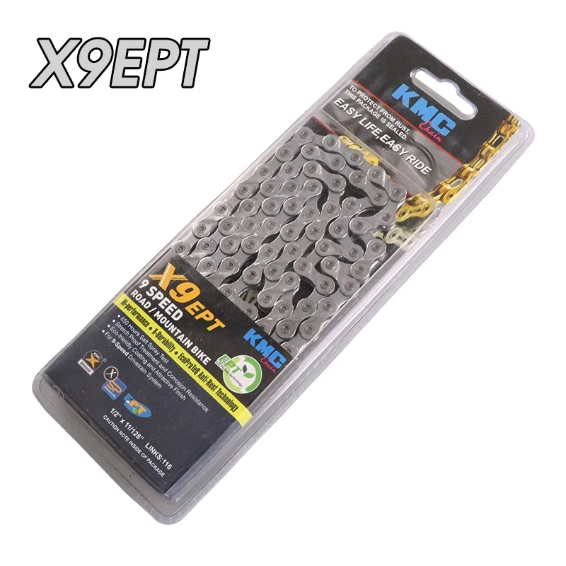 X9EPT X8EPT X9EPT X10EL X11EL KMC велосипедная цепь дополнительный светильник 8 9 10 11S 116L MTB горная велосипедная цепь для SHIMANO SRAM 8/9/10/11S - Цвет: X9EPT