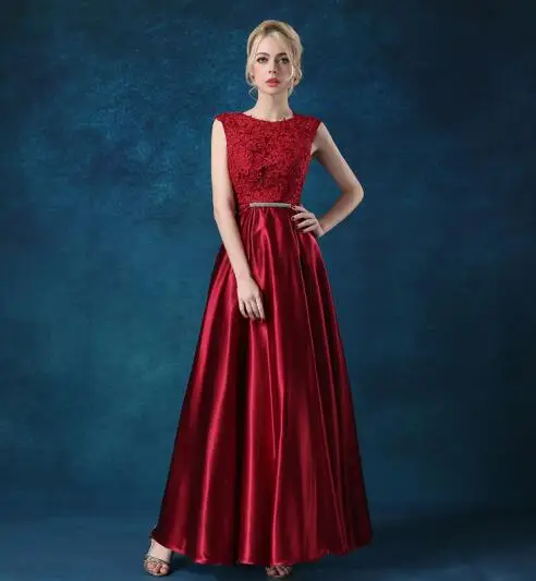 wine red Robe De Soiree кружевное вечернее платье без рукавов с открытыми плечами платья vestito da sera vestido de noche платья для выпускного вечера вечерние платья - Цвет: wine red