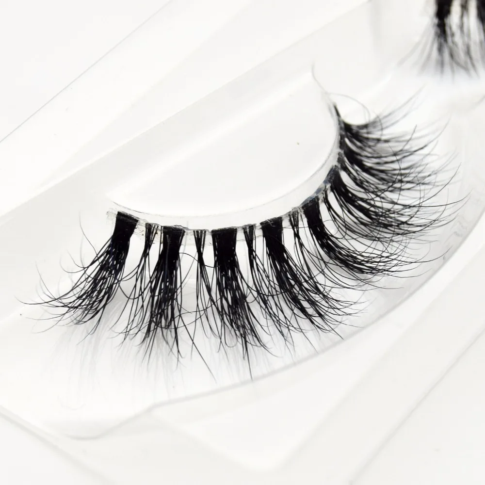 Норковые ресницы Visofree ручные средний объем прозрачная лента натуральные