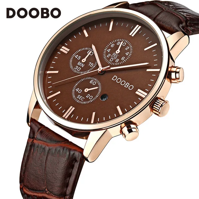 2018 Fashion Brand DOOBO Casual Business Mens Watches Luxury Quartz Watch Men Wristwatches Quartz-Watch Relogio Masculino | Наручные часы