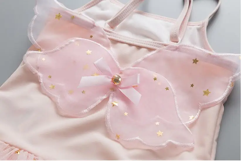 Новая детская летняя мода Mesh крыла купальники в шляпе детские дети милые плавать