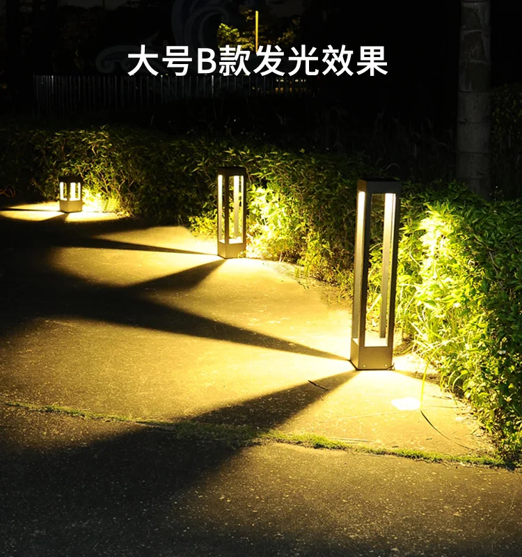 Садовый наружный светодиодный ландшафтный светильник для виллы стеклянный