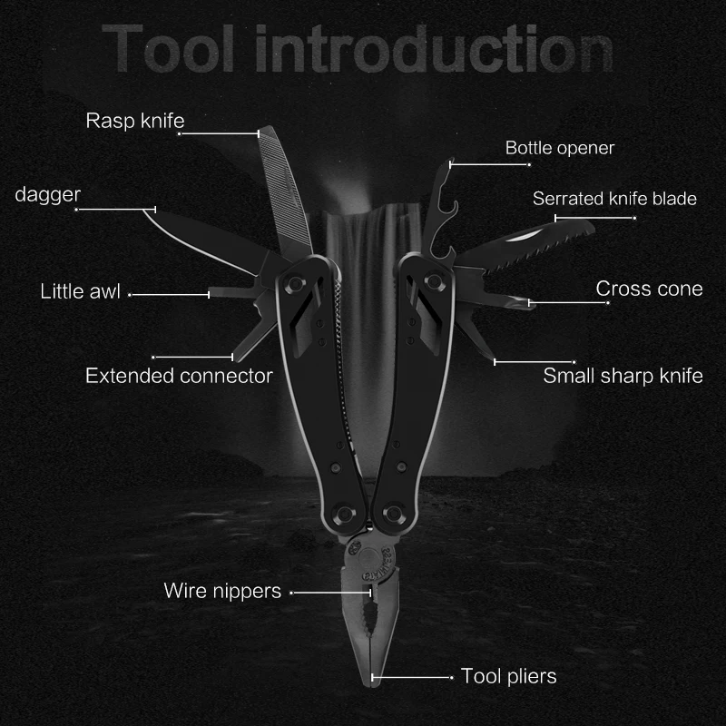 Augusttools многофункциональные инструменты складные плоскогубцы отвертка пила