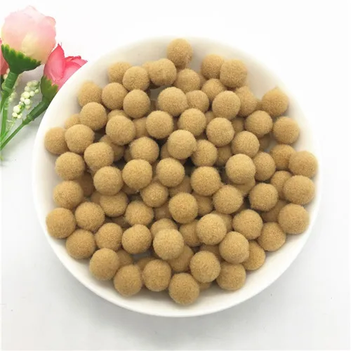 22 Khaki Pompones 10/15/2025 мм пышная Нижняя Pom Poms помпонами ручной работы для детей игрушки DIY материал изделия швейного Ремесла поставок 100 шт - Цвет: 22 Khaki