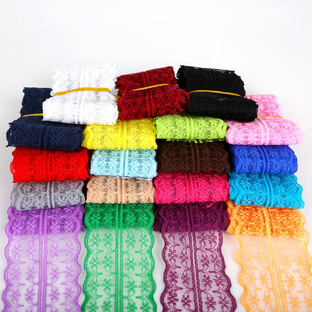 Кружевная лента с вышивкой ширина 45 мм 5 ярдов | Дом и сад