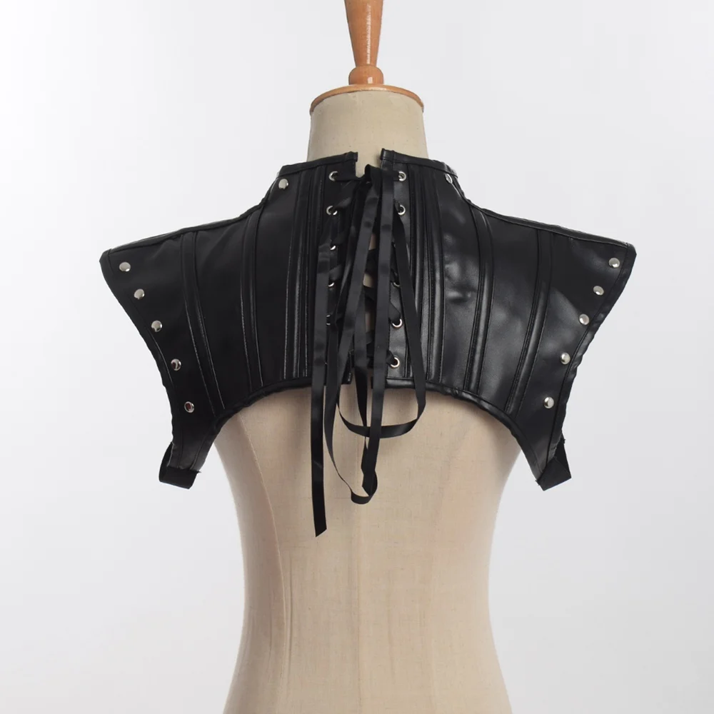 Аксессуары в стиле стимпанка для женщин кожаный корсет Топы готик-панк Стиль