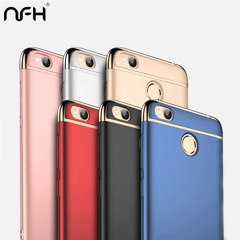 NFH Xiaomi RedMi 4x Phone Case Luxury 3-IN-1 Shockproof Frosted Shield Hard Back Cover On Redmi 5A 5 Plus Note 4 |
