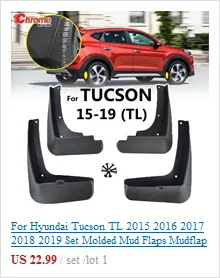 Для hyundai Tucson TL боковое зеркало заднего вида для двери, защита от дождя, козырек, защитная крышка, аксессуары для стайлинга автомобилей