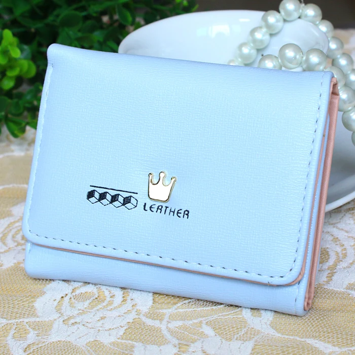 Женские кошельки дамские короткие искусственный Кошелек для монет брендовый