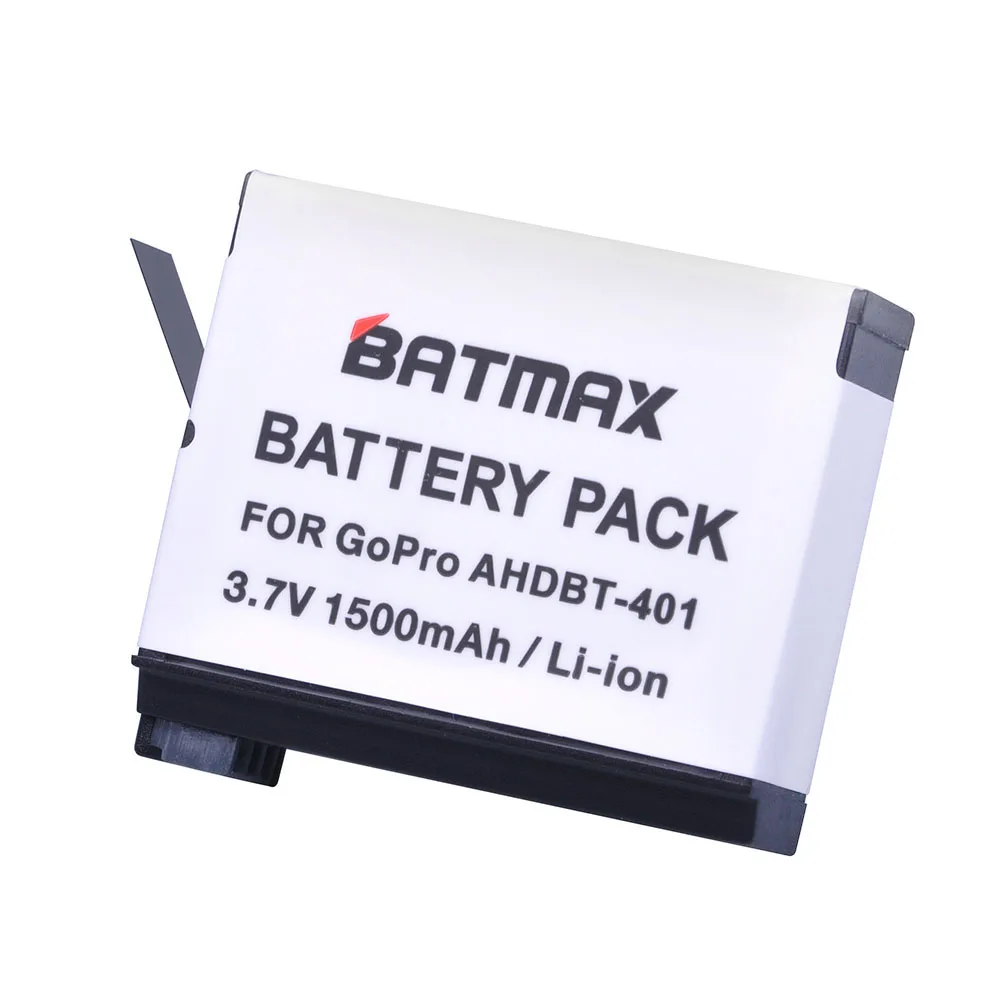 Аккумулятор Batmax для Gopro Hero 4 и зарядное устройство с двумя USB портами ЖК