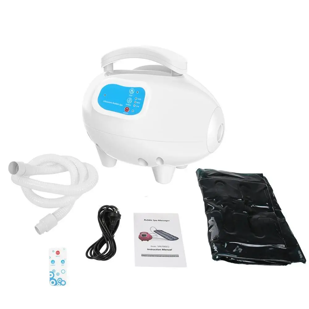 US Plug SPA700C пузырь ванна массажер для тела Водонепроницаемый воздушно-пузырчатая Ванна озона стерилизации для spa массажа тела мат с воздушным шлангом - Цвет: US Plug