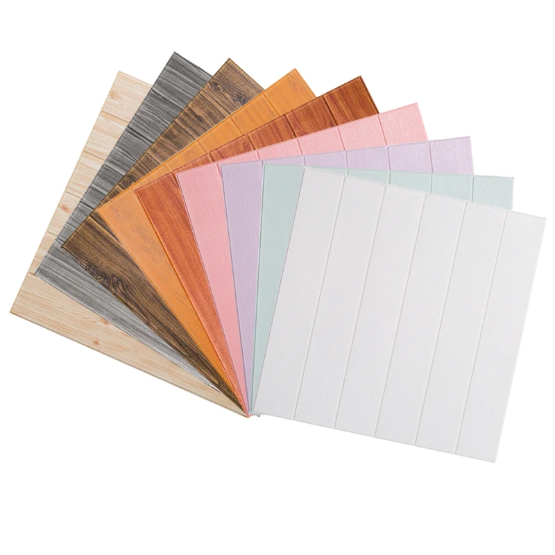 Самодельные 3D обои самоклеящиеся зернистые наклейки на стену из дерева посылка