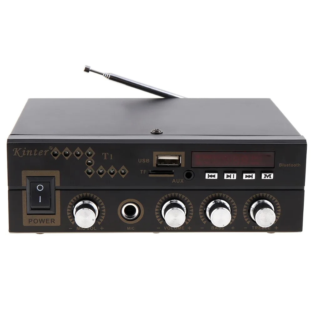 2CH Bluetooth аудио плеер Автомобильный усилитель FM Радио стерео плеер Поддержка SD USB DVD MP3 с пультом дистанционного управления для автомобиля мотоцикла