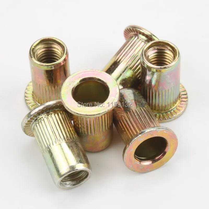 100 шт. плоская головка вставка с заклепками M5 для охлаждения|nut buyers|m5 colorm5 adapter |