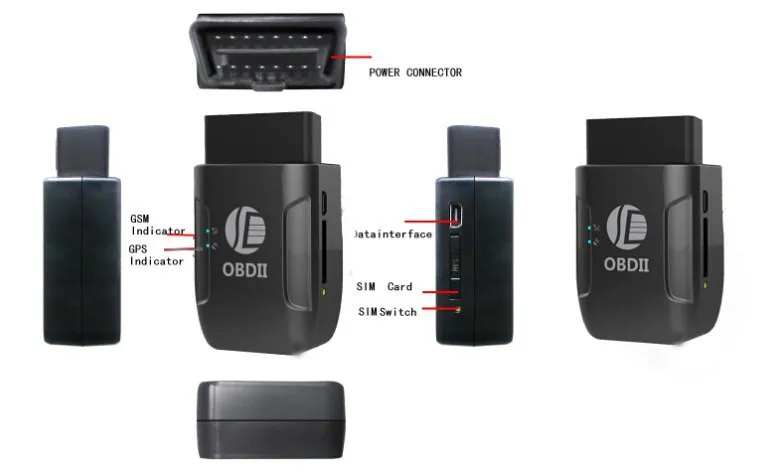GPS306A TK206 OBD 2 в режиме реального времени gsm четырехдиапазонный Анти Вор