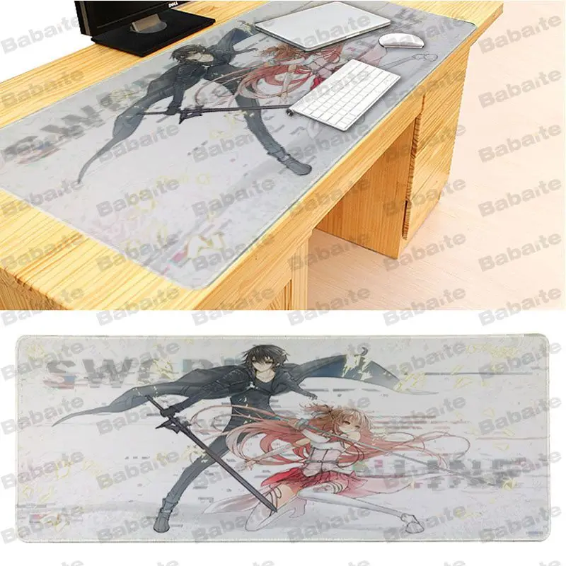 Babaite SAO DIY дизайн игровой с узором коврик для мыши Размер 40x90 см компьютерный |