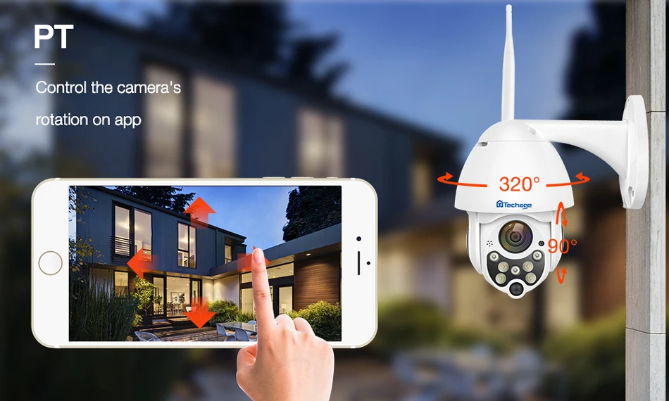 

1080P 2MP Wireless IP Camera Wifi Speed Dome CCTV Security Cameras Outdoor Night Vision PTZ Waterproof APP View