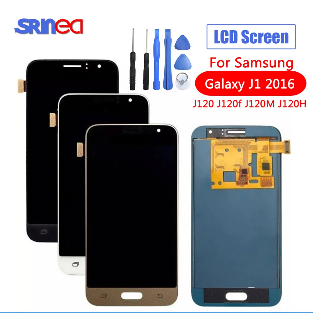 SM J120FN/F/DS для Samsung Galaxy J1 2016 J120 ЖК дисплей сенсорный экран J120H J120FN J120F J120M регулировка