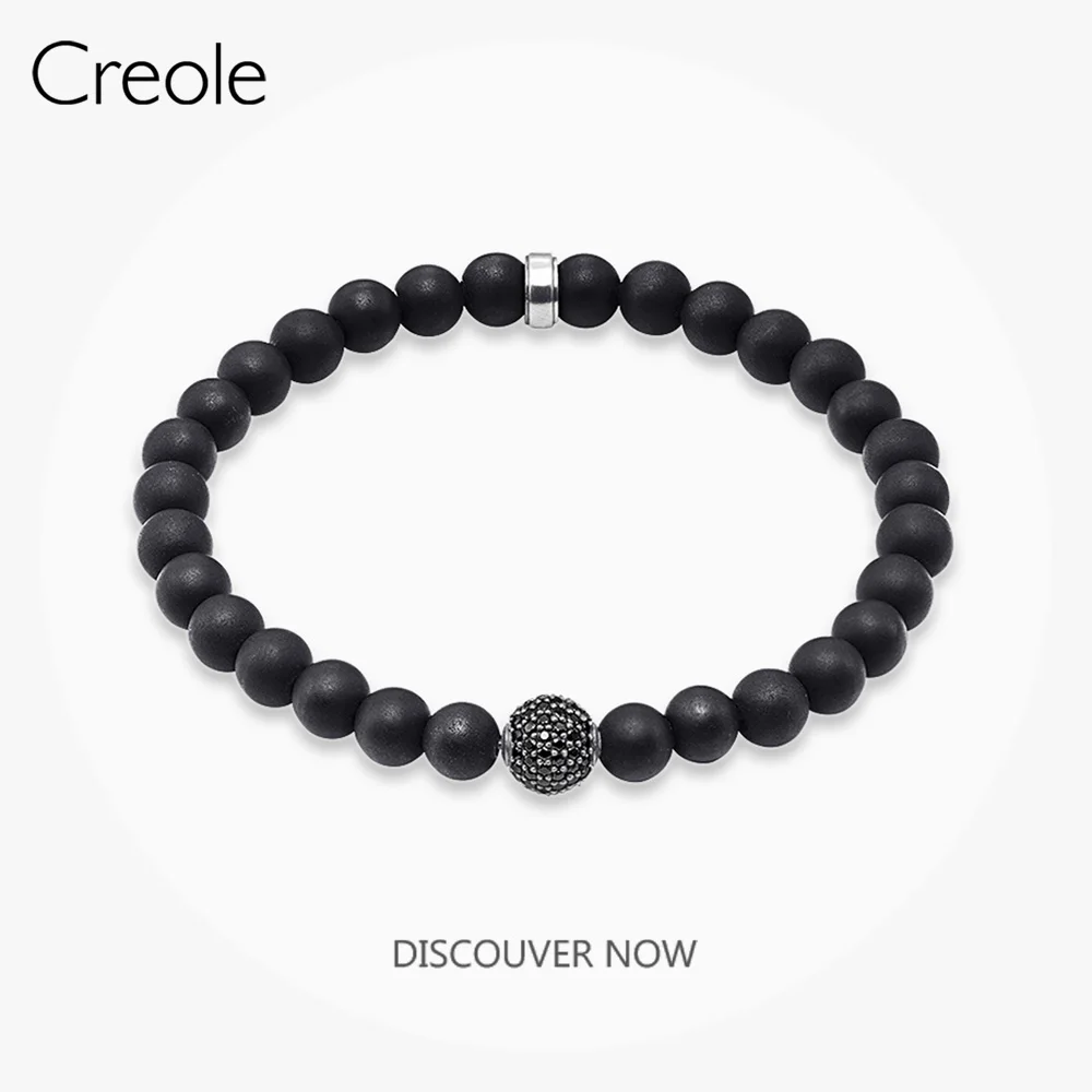 

Браслет стрейч ослепительный, 2019, модные ювелирные изделия из стерлингового серебра 925 пробы, унисекс, мистический рок-н-ролл, подарок для му...