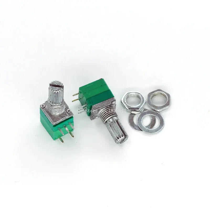 5 шт. RV097NS B5K B10K B20K B50K B100K B500K 5K 10K 50K 100K с переключатель аудио 5pin вал 15 мм усилитель потенциометра уплотнение