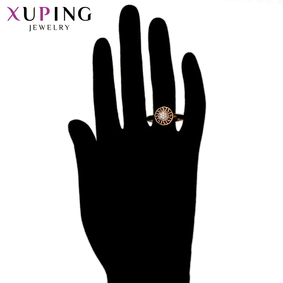 Xuping элегантные модные ювелирные изделия покрытые розовым золотом серьги и