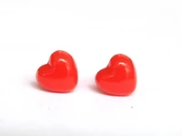 10mm red heart shape plastic safety toy noses washer for diy doll findings