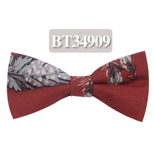 BT34909 Модный мужской галстук-бабочка с классическим принтом, галстук-бабочка для мужчин, деловой Свадебный взрослый цветочный галстук-бабочка, костюм с бабочками, галстуки-бабочки - Цвет: BT34909