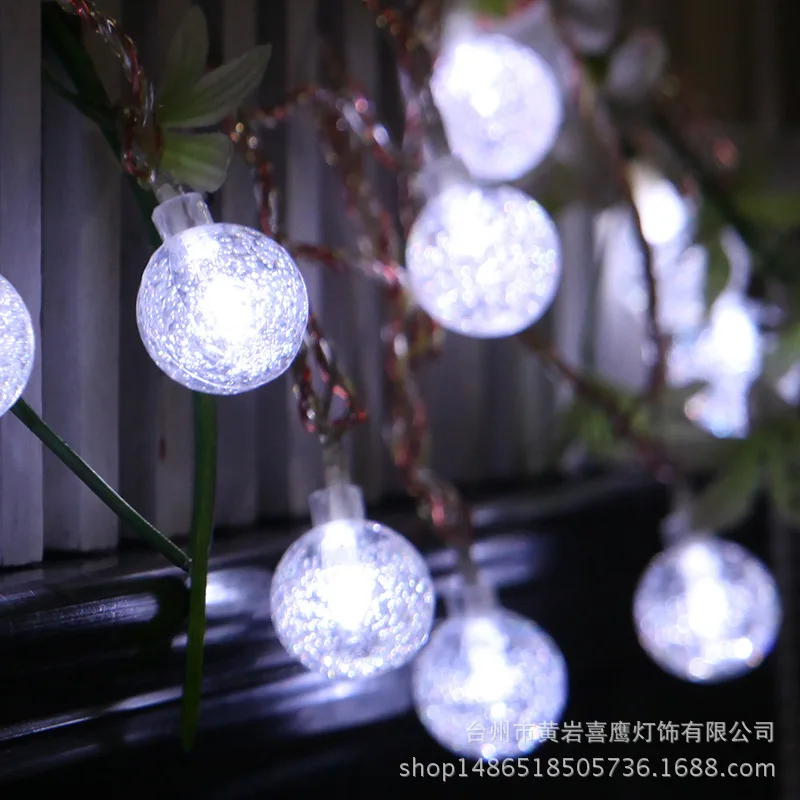 Солнечная лампа 7 м 30 СВЕТОДИОДНАЯ Свадебная гирлянда Сказочный свет LED глобус
