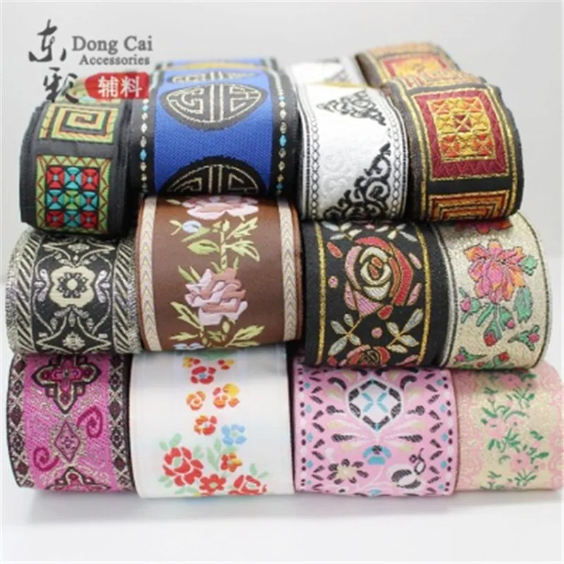 10 ярдов изысканная жаккардовая лента в этническом стиле с вышивкой аксессуары