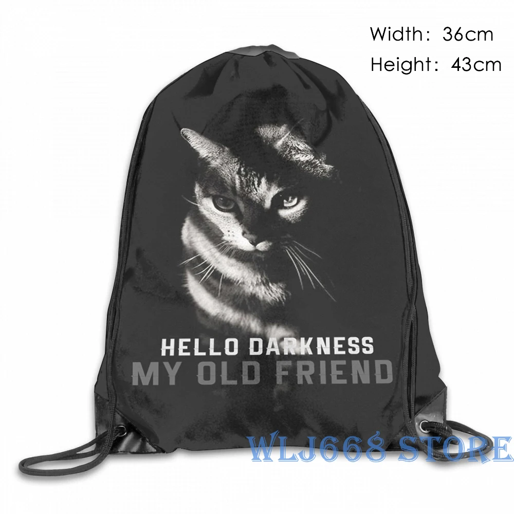 Забавные сумки через плечо с графическим принтом женский рюкзак на одно Hello Dark my