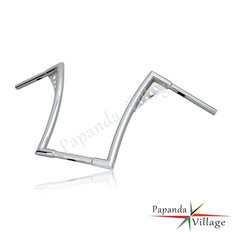 Papanda хром Мотоцикл 1" Rise APE вешалка руль на заказ ручка бар для Harley Touring Кафе Racer FLST FXST Sportster XL - Цвет: Chrome