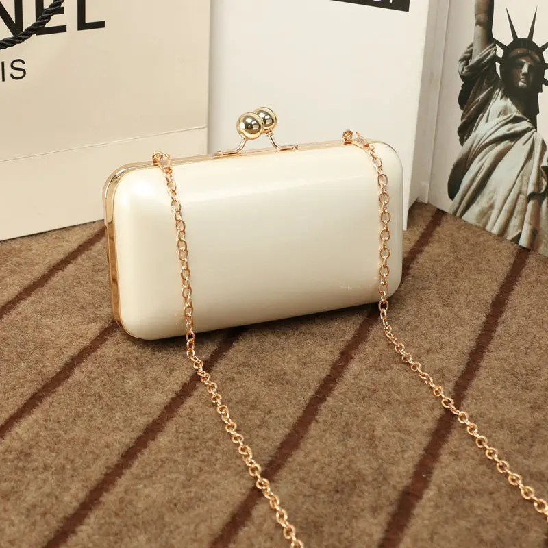 Beige LYKANEFU коробка карамельного цвета женские вечерние сумки рамка женские клатчи на день цепи плечевые сумки для вечерние свадебные сумочки большой/маленький - Цвет: Beige