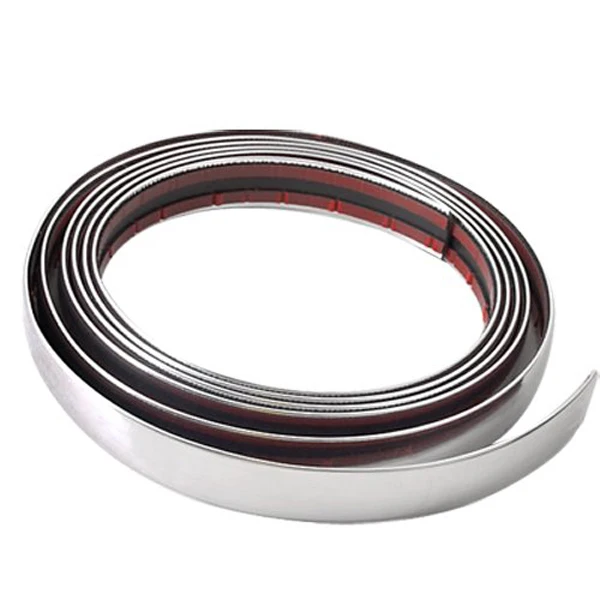 3 м * 21 мм гибкий авто DIY хромированная формовочная полоса протектор бампера для