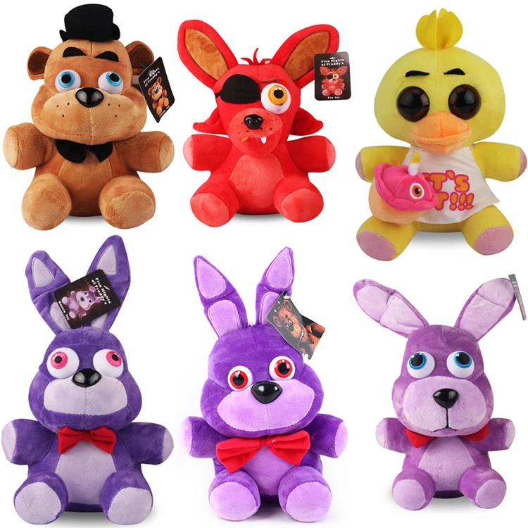 25 28 см FNAF плюшевые игрушки пять ночей в Фредди сестра расположение лисица медведь
