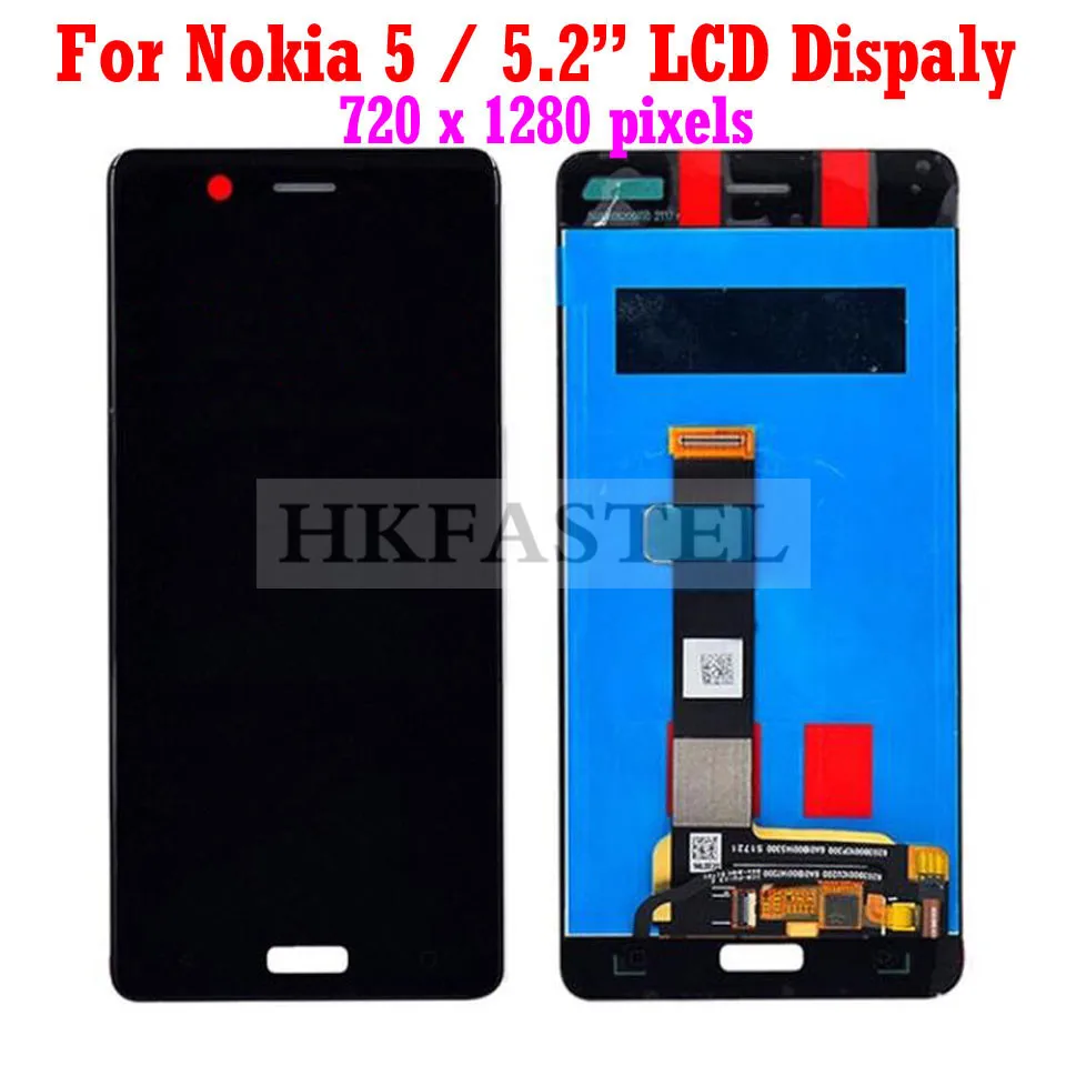 Hkfatel для Nokia 5 2 дюйма ЖК-дисплей кодирующий преобразователь сенсорного экрана в