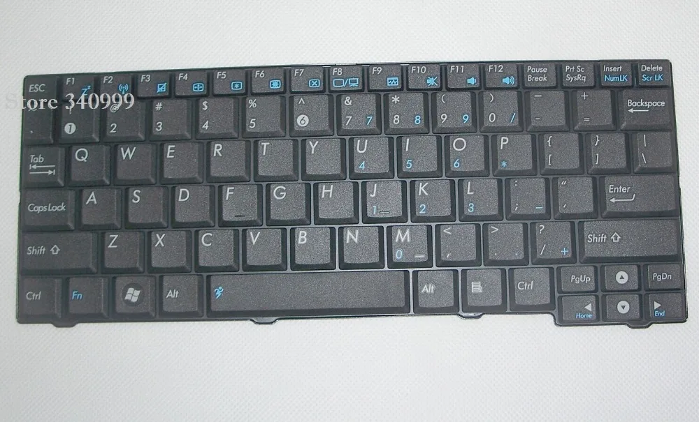 

Новая клавиатура для ASUS EEE PC MK90 MK90H V091962BS1 0KNA-1G2US01, черная, США
