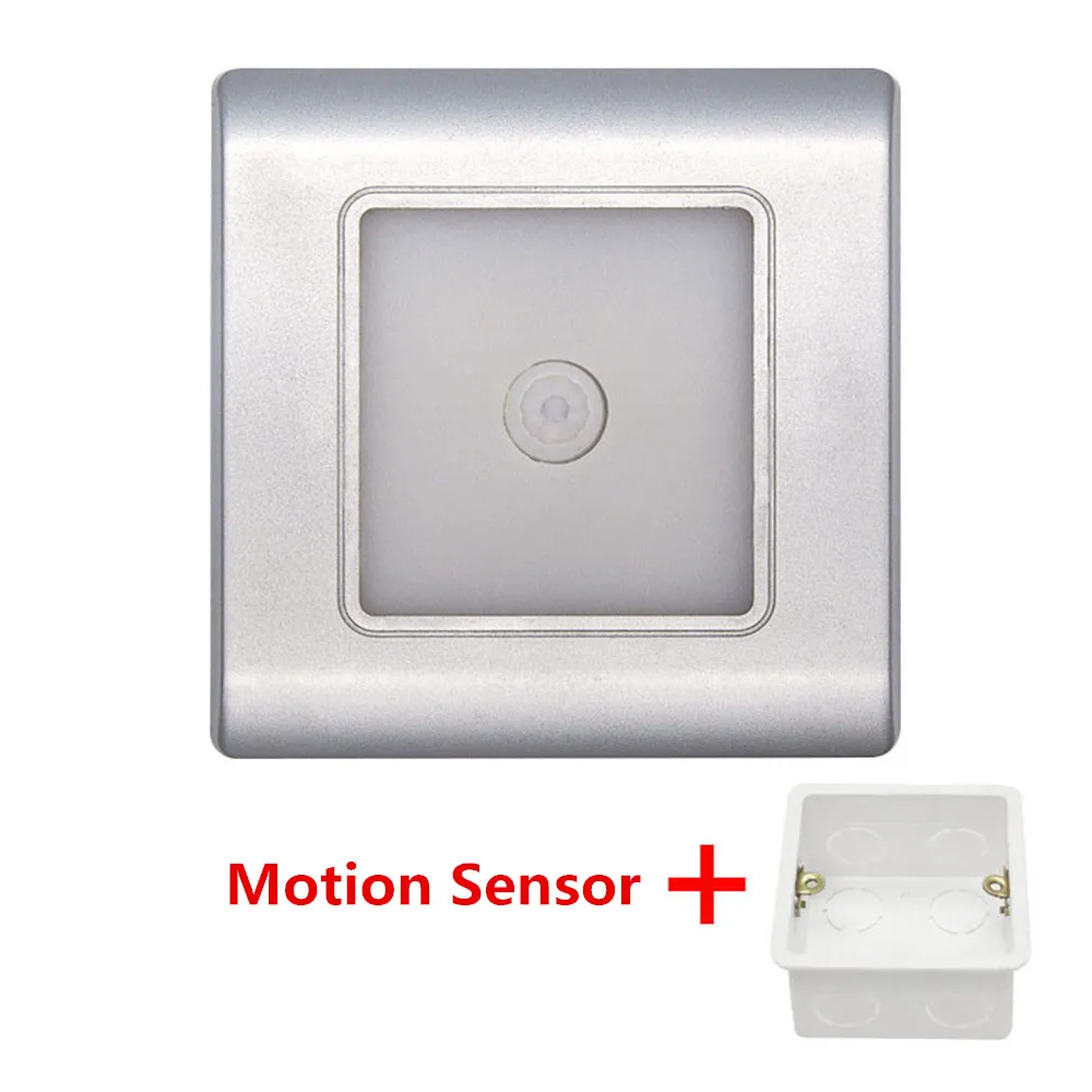 Sensor Light 10 шт./лот, датчик движения, светодиодные Лестничные фонари, Инфракрасные Индукционные светильники для человеческого тела, встраиваемые ступеньки, лестницы, настенные светильники 220 В - Цвет абажура: Sensor Light