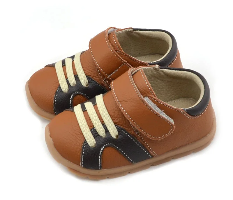 Детская повседневная обувь Новинка 2017 года Весенняя детская из натуральной кожи