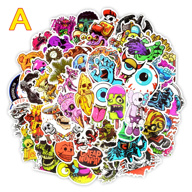Новый 150 шт./компл. Сделай Сам Ужасы игры Doodle Стикеры s для ноутбука телефон