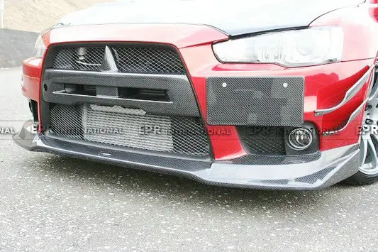 Для Evolution EVO 10 Carbon Fiber Varis Передняя губка для Mitsubishi глянцевое волокно бамперы