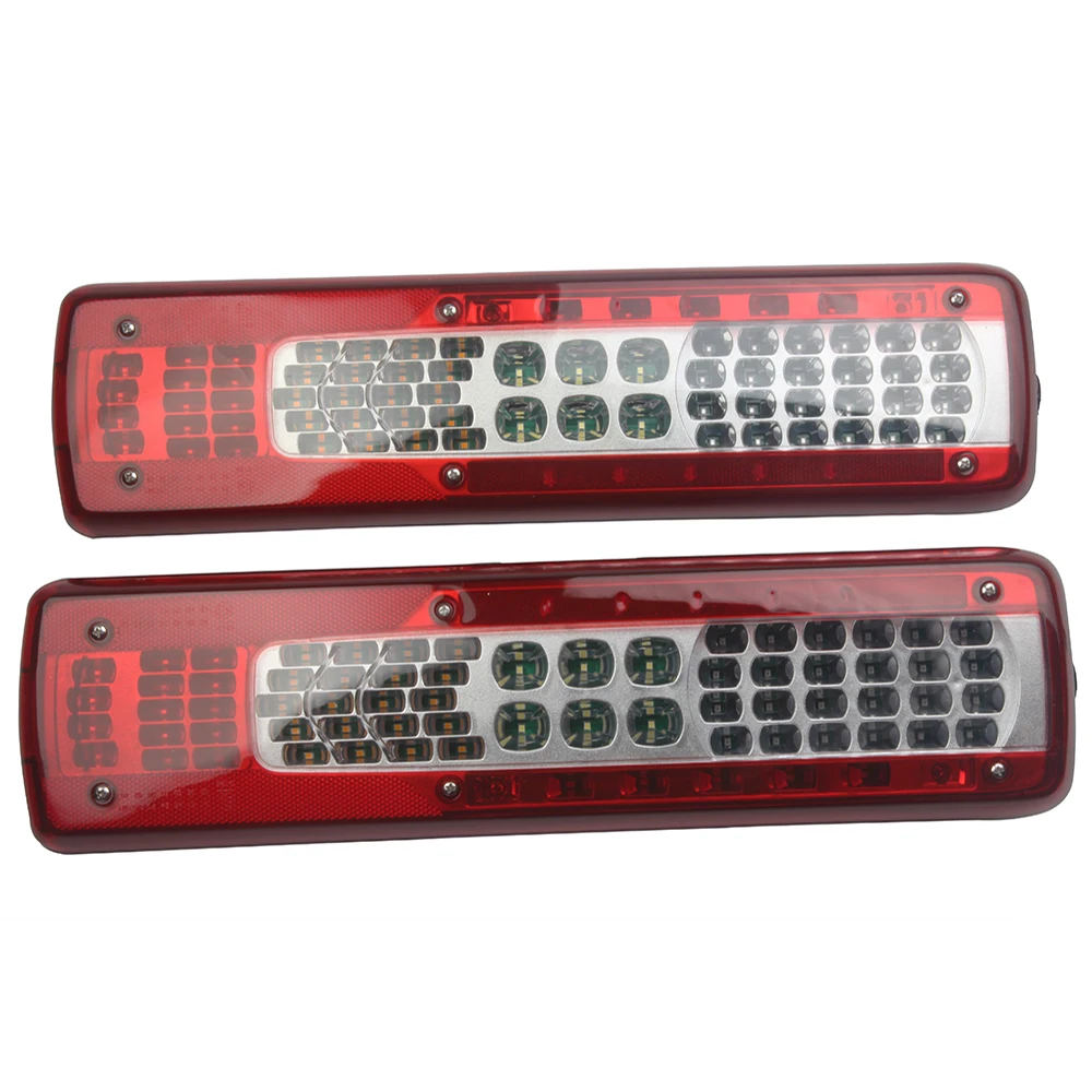 

1 Pair 24V Car LED Rear Taillight Tail Lights for Volvo FM460 Truck Trailer Without Buzzer