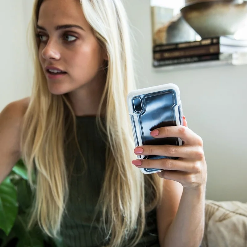Чехол для телефона X Doria iPhone XS прозрачный защитный чехол в стиле милитари защиты