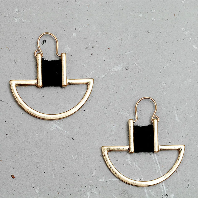 Модные креативные серьги ручной работы вокруг экологически безопасного сплава