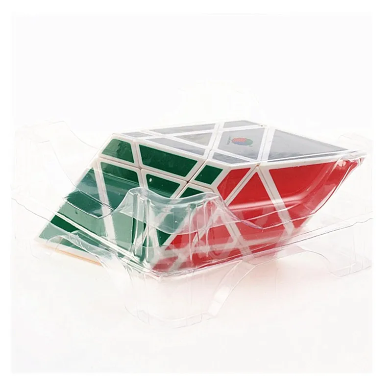 DianSheng 3x3x3 Rhomboid форма режим головоломка скоростной куб для детей подарочная Игрушка Головоломка на скорость часы-кольцо с крышкой игрушки Специальные игрушки