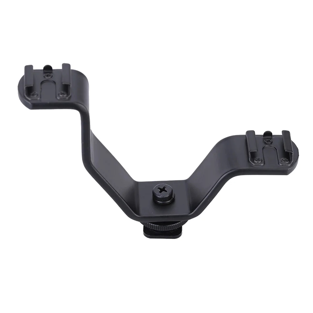 Metal Dual Hot Shoe V Mount Bracket for Video Lights Microphones or Monitors on Cameras and Camcorders | Электроника
