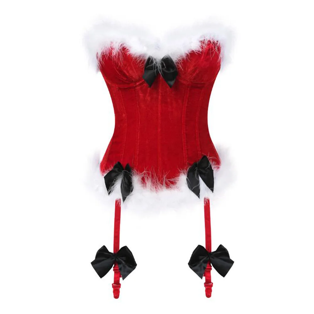 Сексуальный Бюстье корсет Топ для Для женщин из искусственного меха спереди