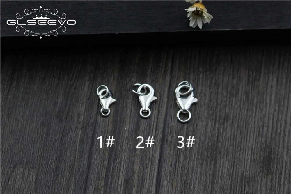 10 шт. стерлингового серебра 925 пробы DIY браслет пряжки для ожерелья пружинная