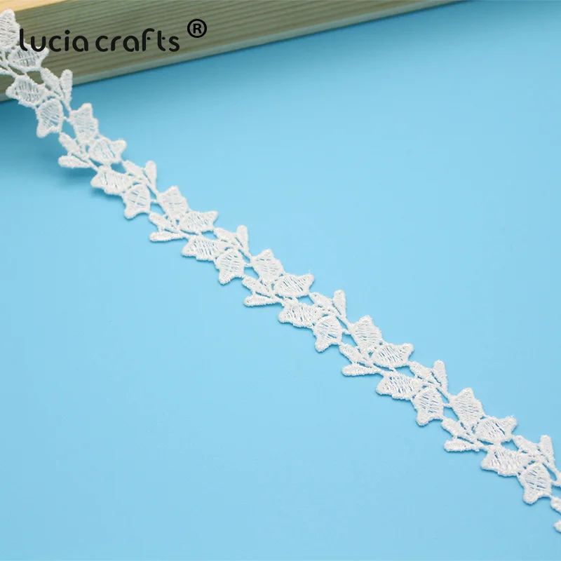 Продажа Lucia Crafts 1 ярд/2 ярд кружевная вышивка отделка ленты пэчворк свадебная