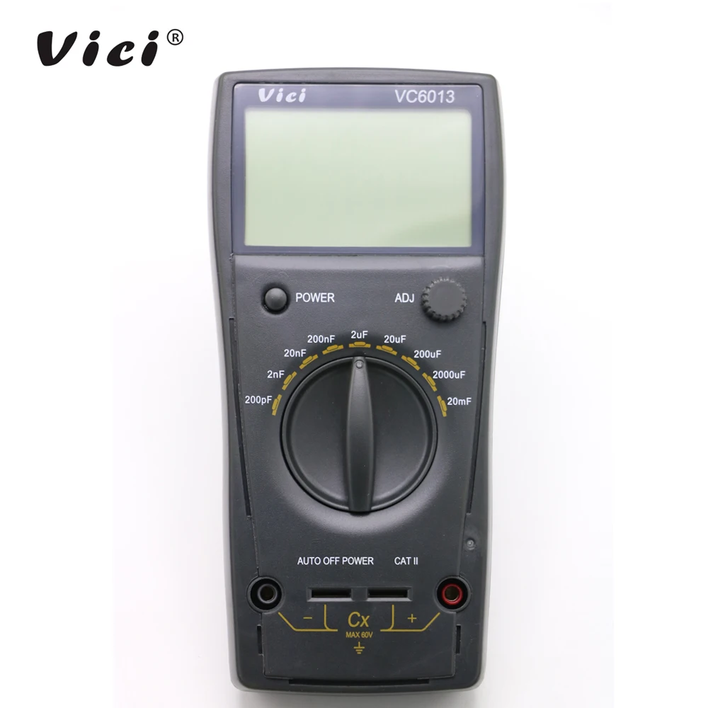 VICI VC6013 Цифровой Высокоточный ЖК измеритель 1999 отсчетов ручной емкости 200pF 20mF atuo